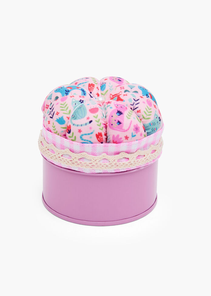 Cat Tin Pin Cushion, , hi-res