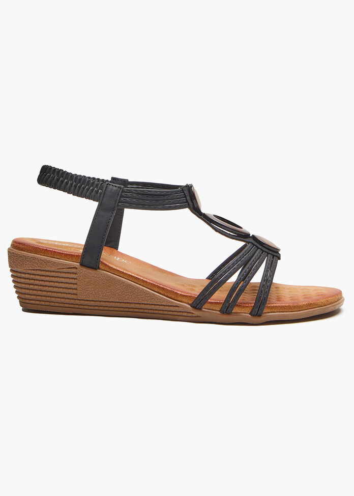 VANGELO Women Sandal CATHY-1 Wedge Sandal Beige