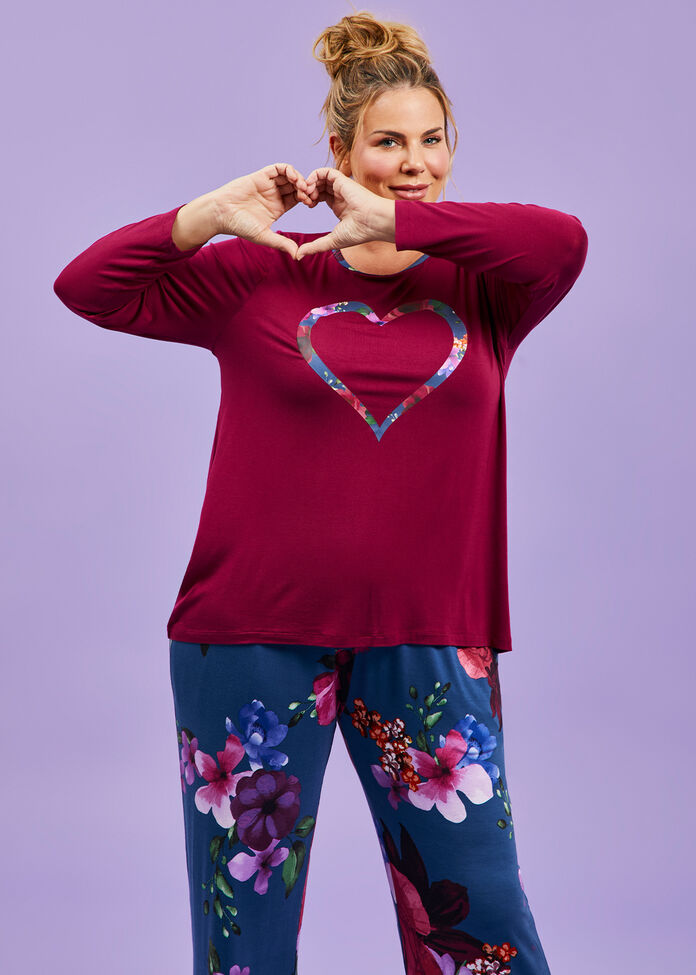 Bamboo Romance Pyjama Top, , hi-res