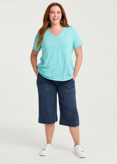 Plus Size Cotton Blend Bermuda Short