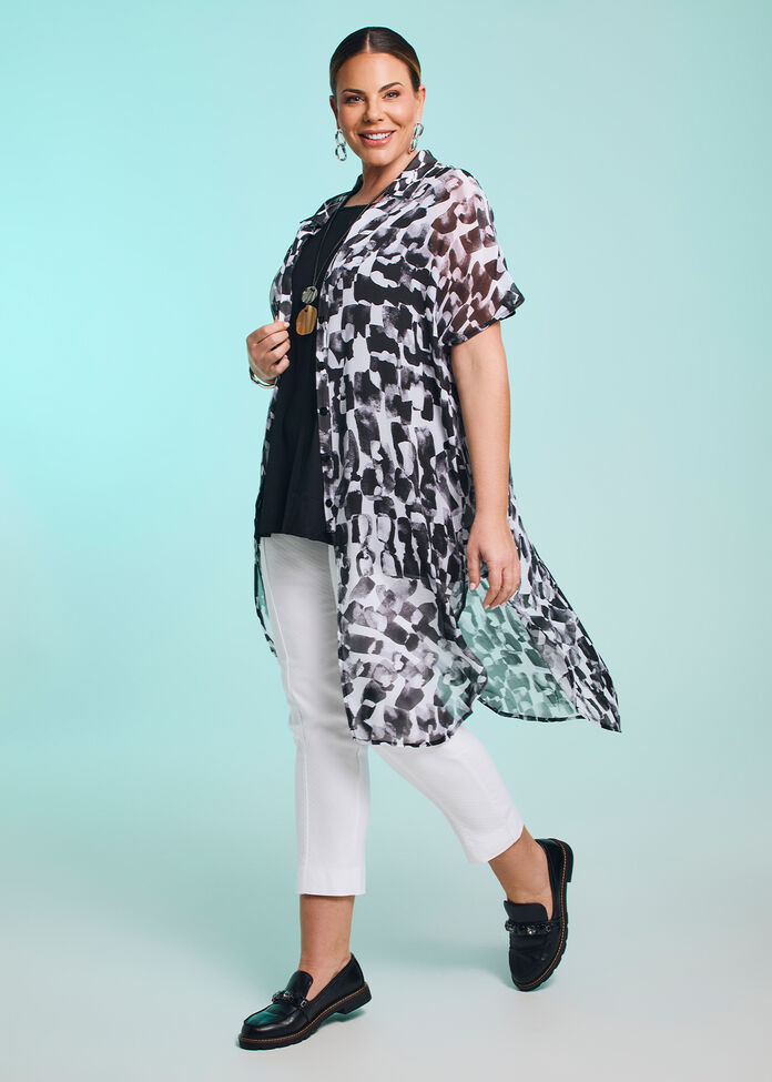 Willow Chiffon Shirt Duster, , hi-res