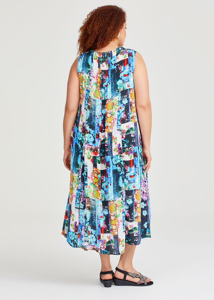 Shop Plus Size Fiesta Sleeveless Maxi Dress in Blue | Taking Shape NZ