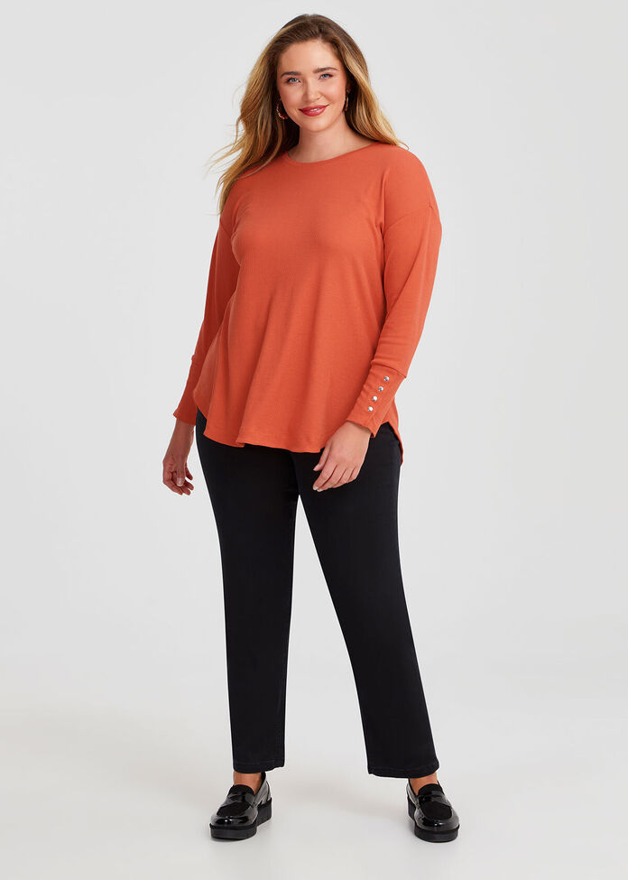 Rib Hi-lo Top, , hi-res