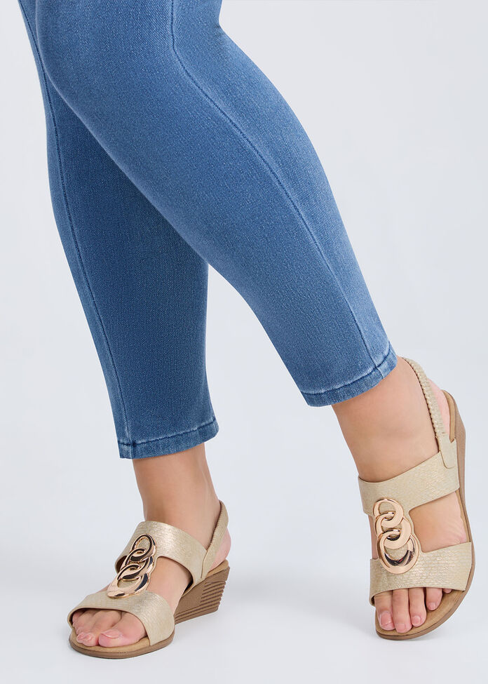 Triple Ring Wedge Sandal, , hi-res