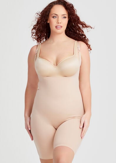 Plus Size Mid Thigh Control Bodysuit