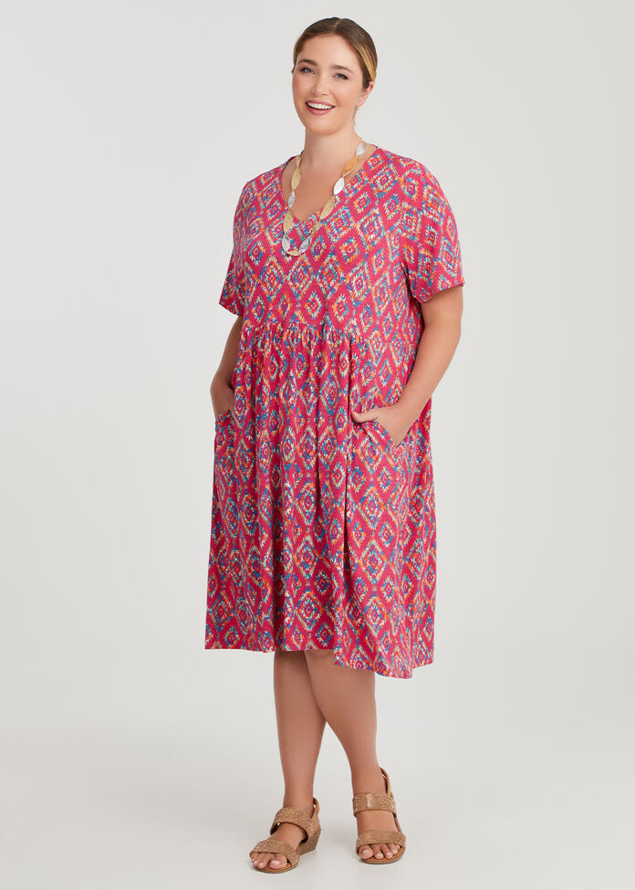 Joy Printed Dress, , hi-res