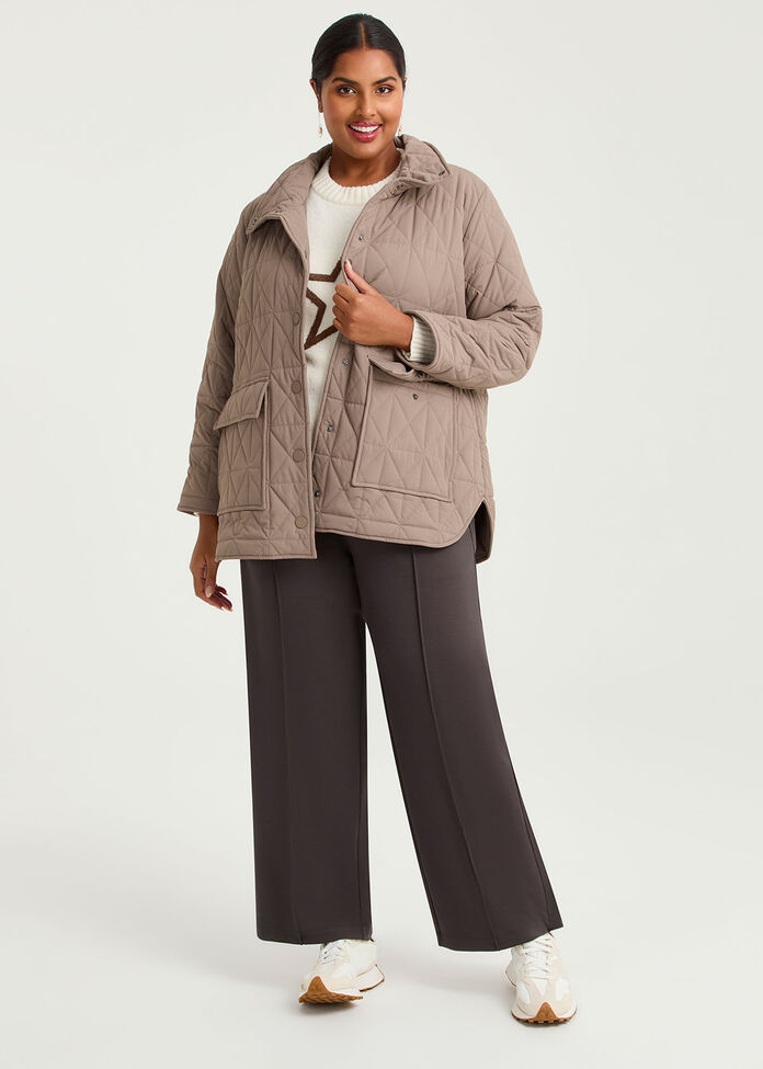 Quilted Puffer Jacket, , hi-res