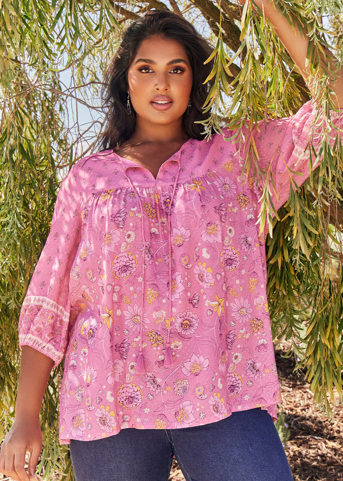 Plus Size Boho Tops UK Curve Festival Tops Taking Shape UK