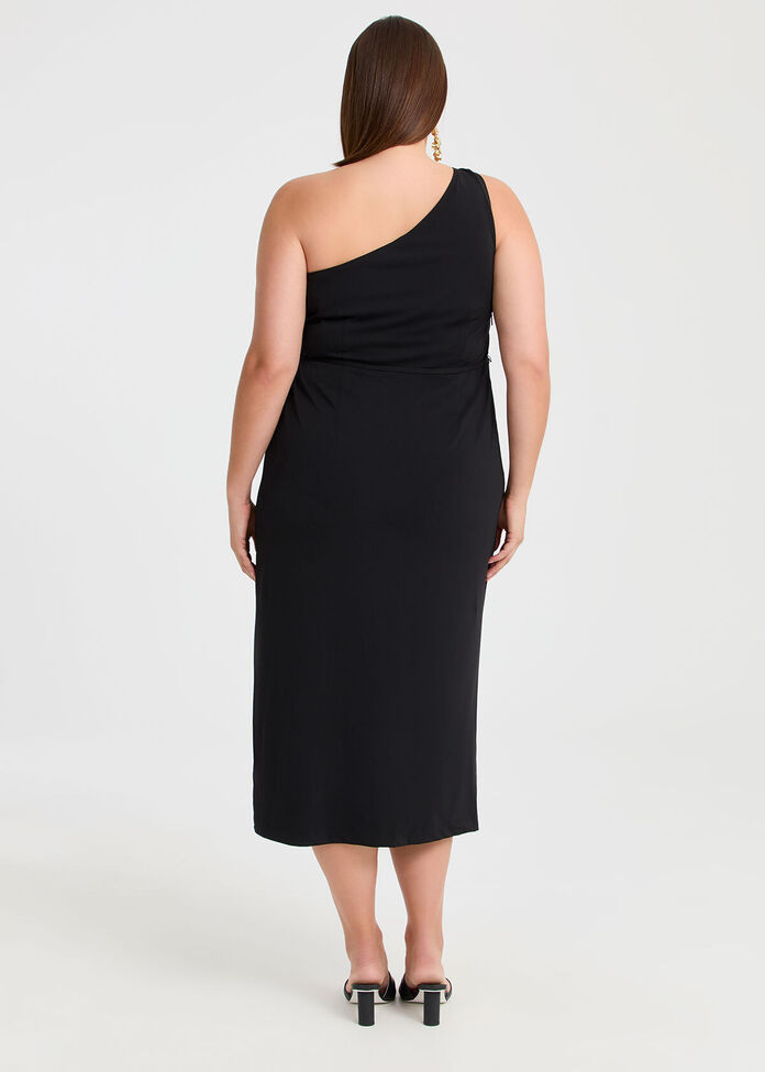 strapless open back dress One Shoulder Dress – Evolverie Clothing main image 0
