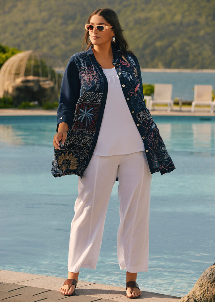 Indigo Tapestry Natural Shirt, , hi-res
