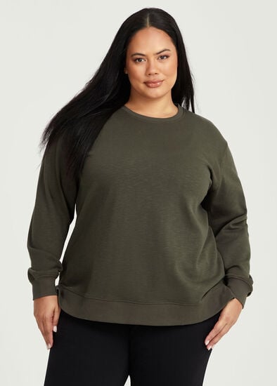 Plus Size Boyfriend Tunic Sweat