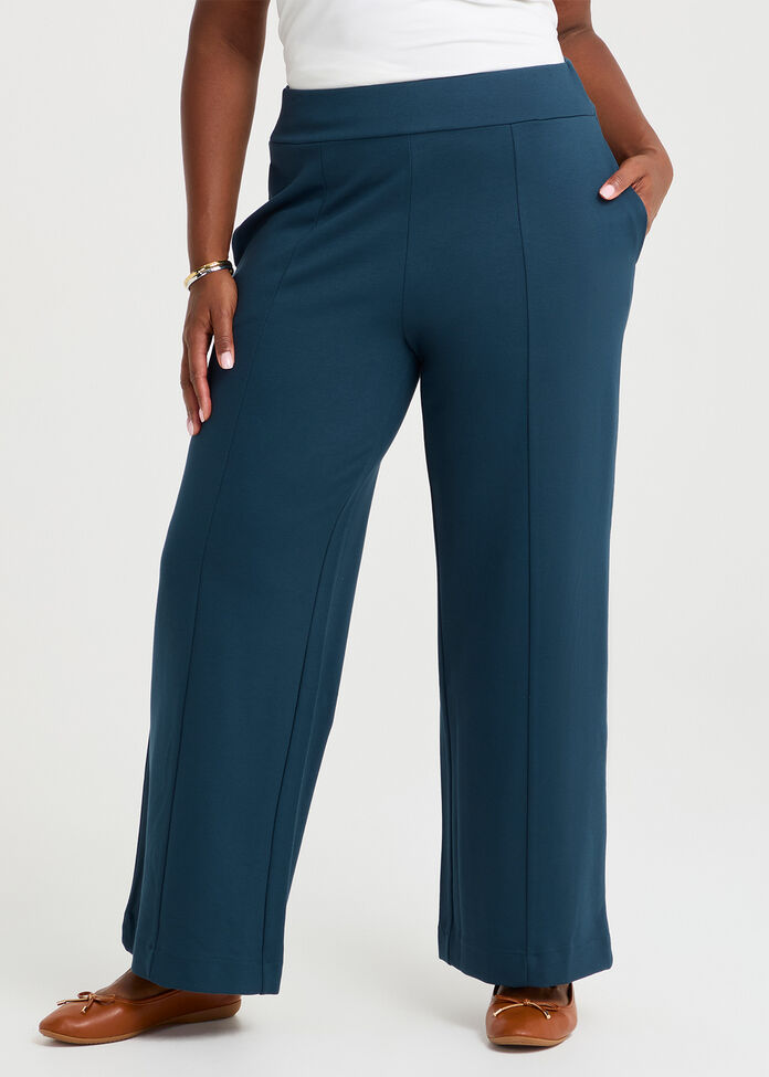Ponte Harper Wide Leg Pant, , hi-res