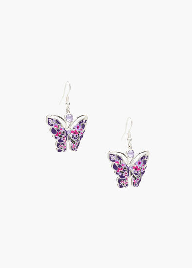 Enamel Butterfly Earrings