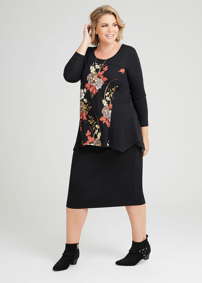 Bouquet Floral Top, , hi-res