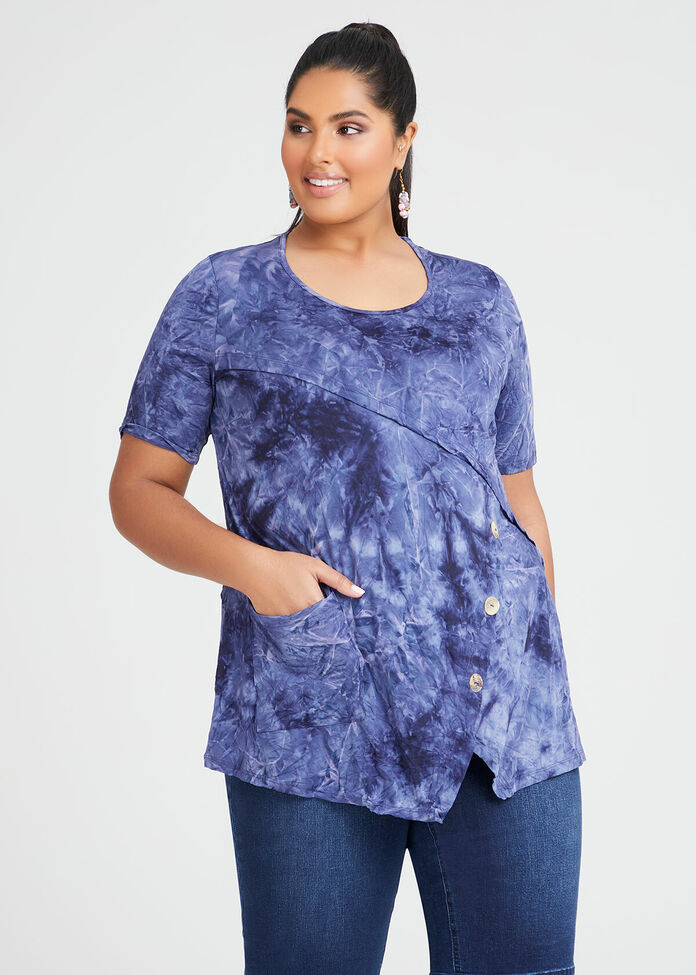 Moondust Button Detail Top, , hi-res