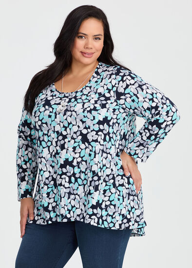Plus Size Snug Crew Neck Top
