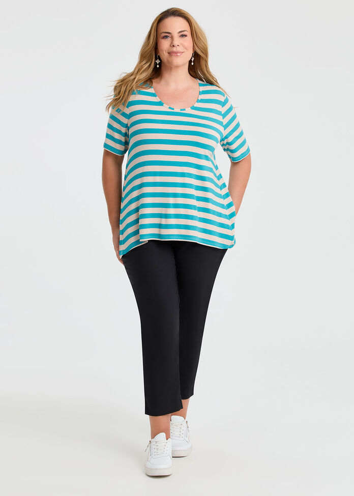 Natural Stripe Essential T-Shirt, , hi-res
