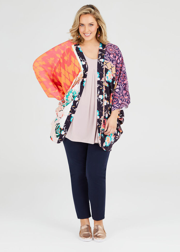 Floral Splice Shrug, , hi-res