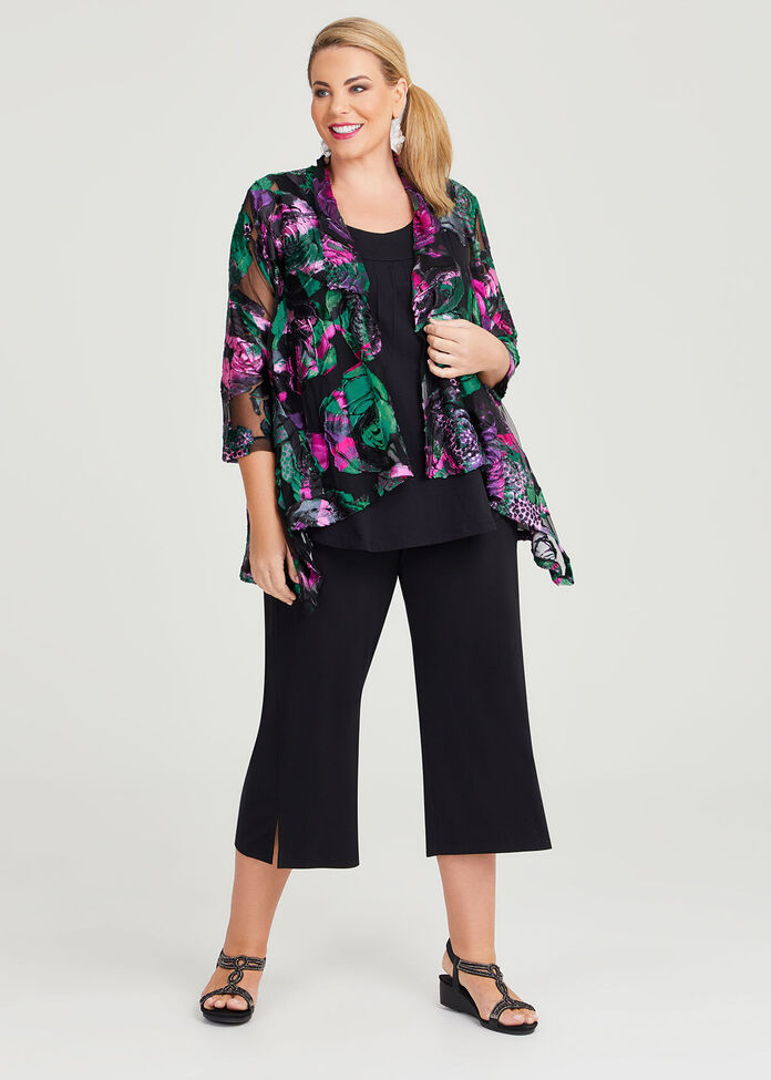 Shop Plus Size Button Culotte Pant in Black | Taking Shape AU