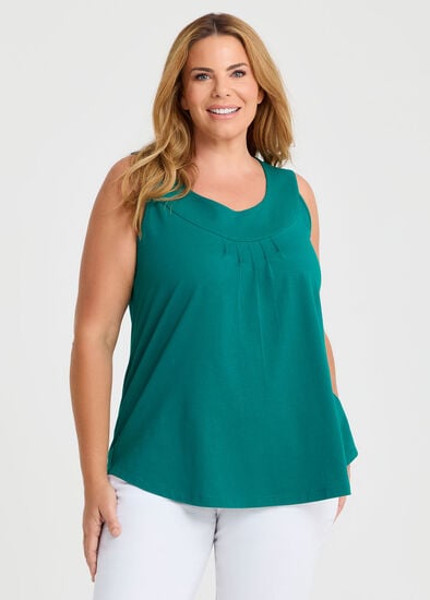 Plus Size Good Earth Australian Cotton Element Tank 
