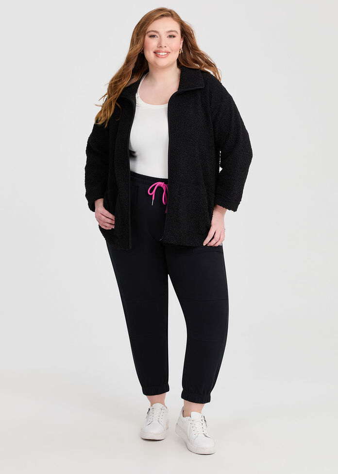 Teddy Zip Through Jacket, , hi-res