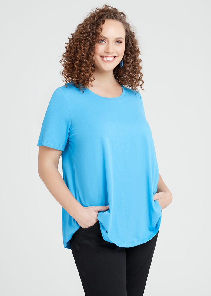 Organic Crew Swing Basic Tee, , hi-res