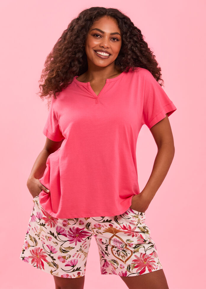 Australian Cotton Glow Pj Short, , hi-res
