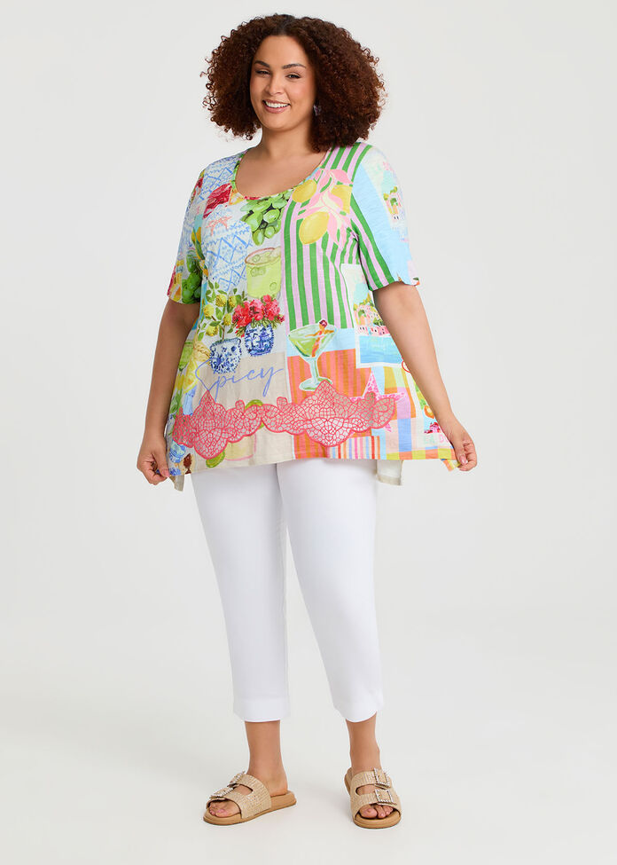 Spicy Cotton Modal Slub Top, , hi-res
