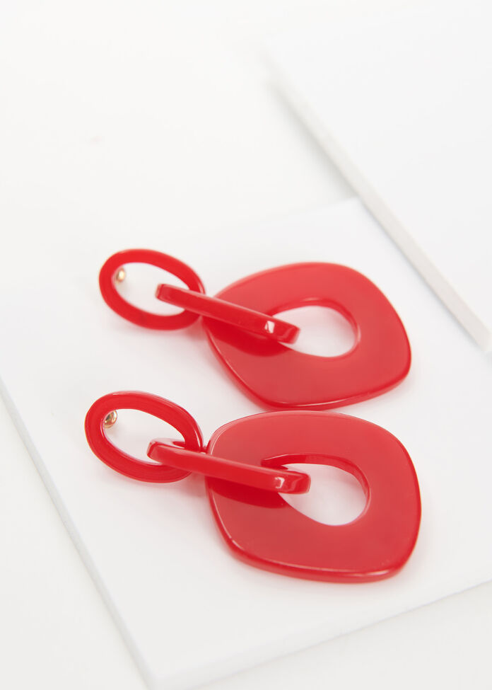 Scarlet Loop Earrings, , hi-res
