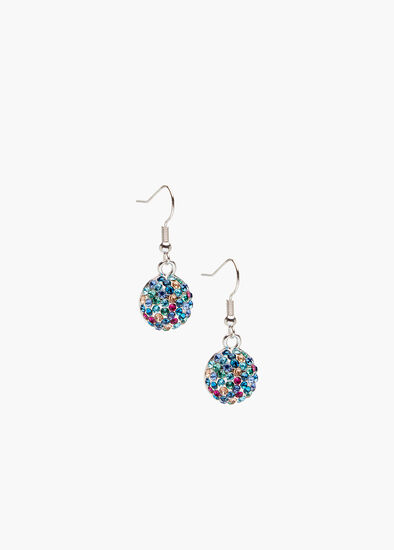 Pave Diamante Crystal Earrings