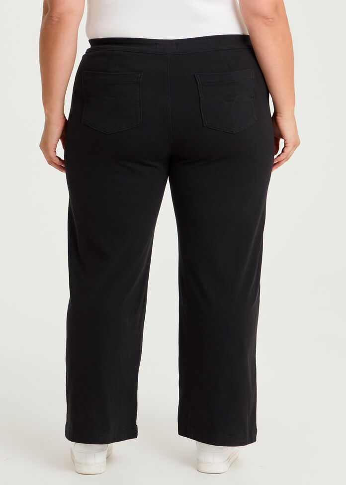 Petite Travel Wide Leg Jean, , hi-res