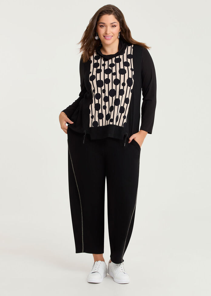 Natural Becca Spliced Spot Top, , hi-res