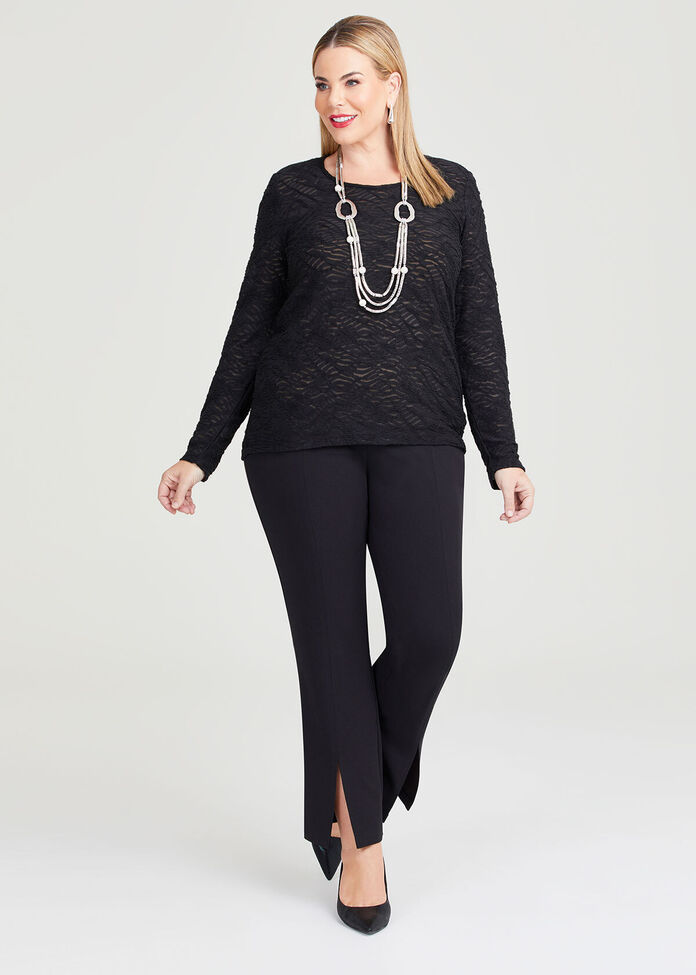 Elke Evening Lace Top, , hi-res