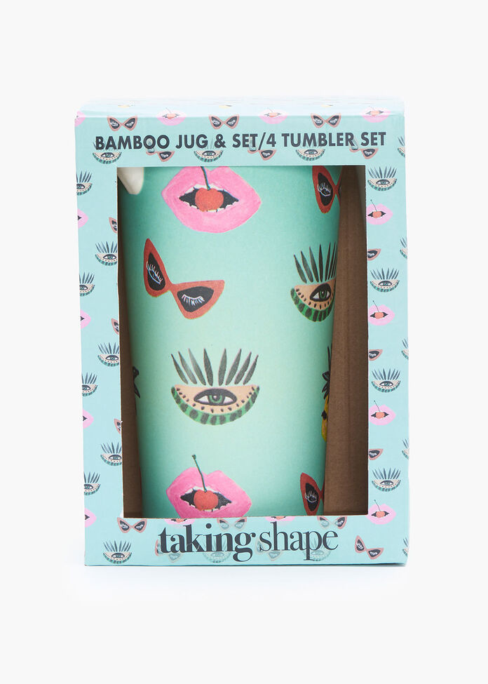 Bamboo Jug & Tumbler Set, , hi-res