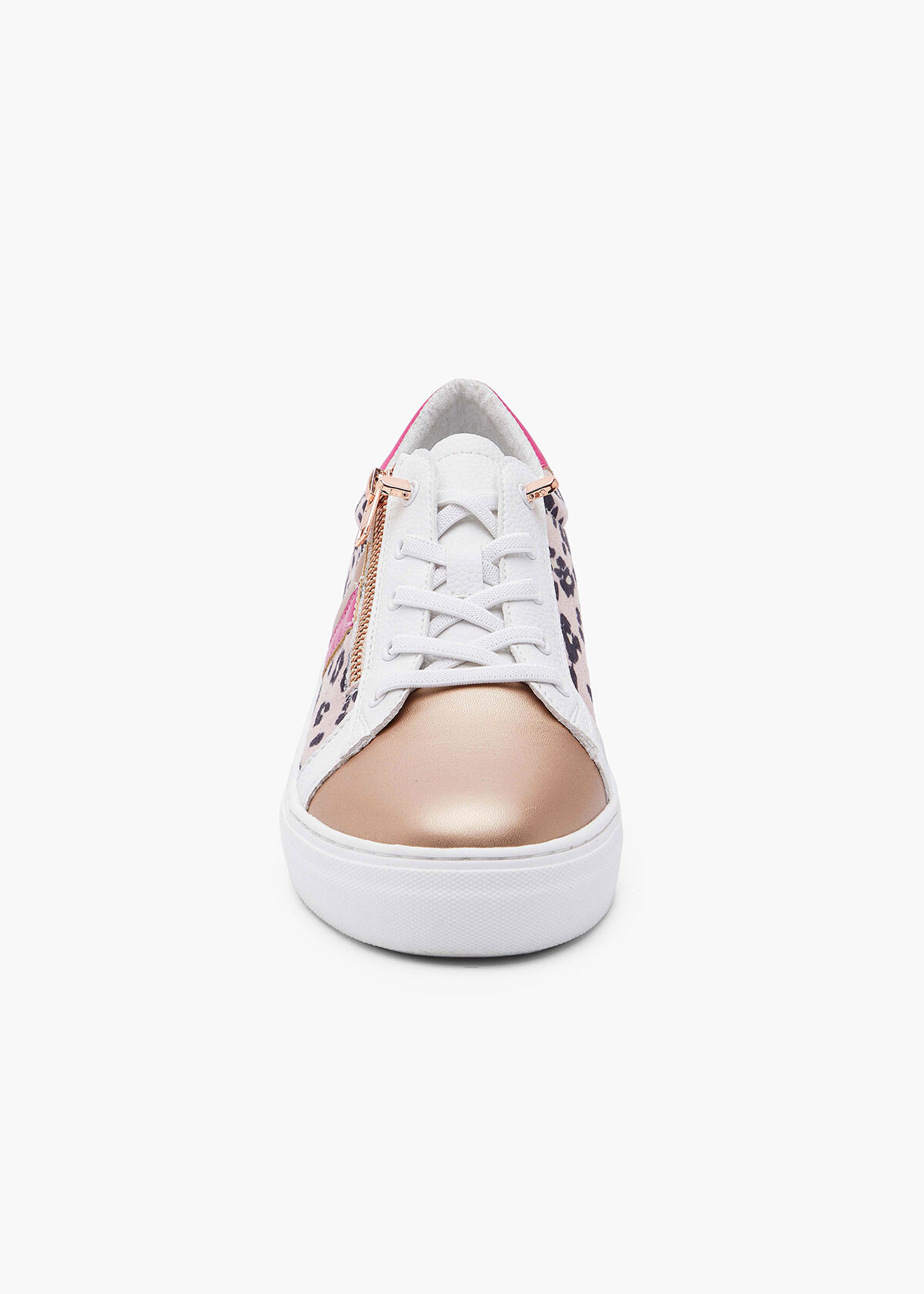 Animal Print Side Zip Sneaker