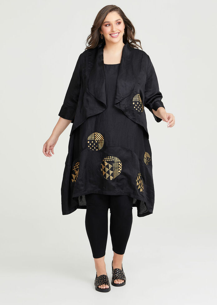 Black Jacket Plus Size Coat Dress VEKDONE 2025 Clearance Extra