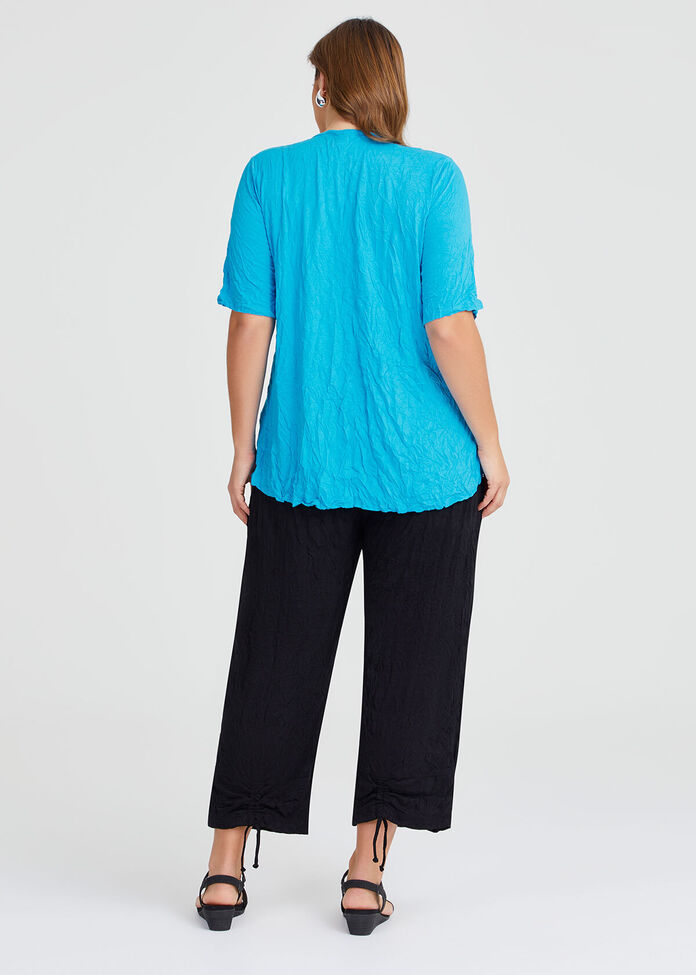 Shop Plus Size Bamboo Blend Alma Top in Blue | Taking Shape NZ