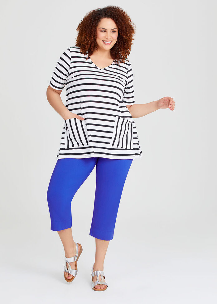 Expose Split Hem Crop Pant, , hi-res