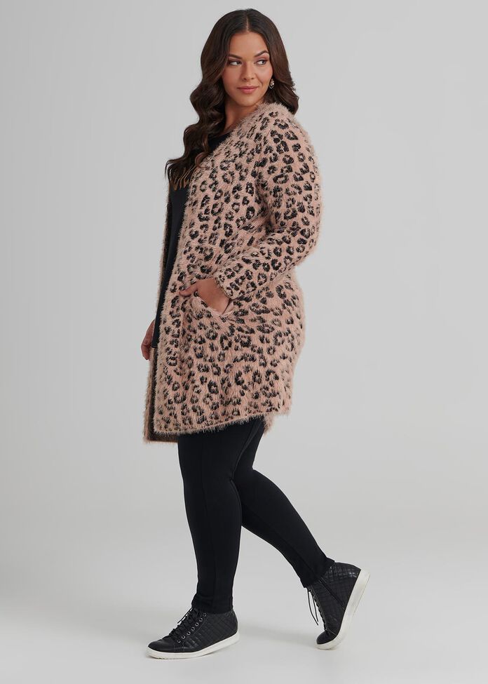 Shop Plus Size Leopard Blush Cardigan in Print | Sizes 12-30 | Taking ...