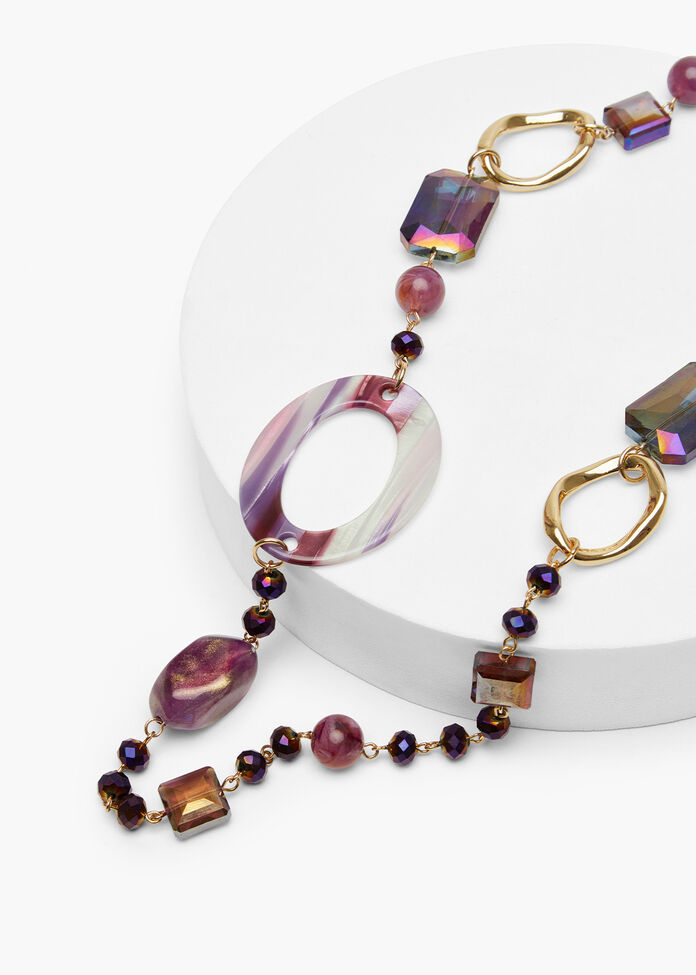 Crystal O Ring Necklace, , hi-res