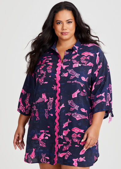 Plus Size Natural Elverina Daba Shirt