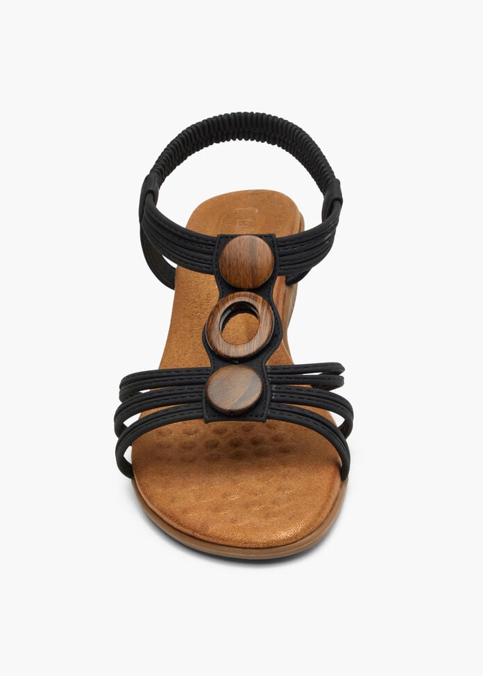 Round Trim Wedge Sandal, , hi-res