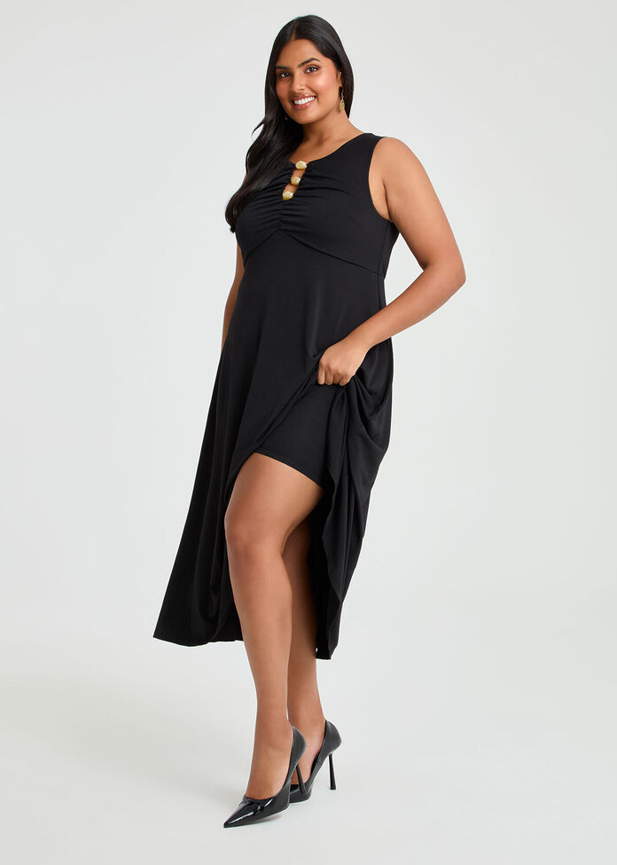 Shop Plus Size Cressida Cocktail Swing Dress, Black | Taking Shape AU Shop Plus Size Cressida Cocktail Swing Dress, Black | Taking Shape AU