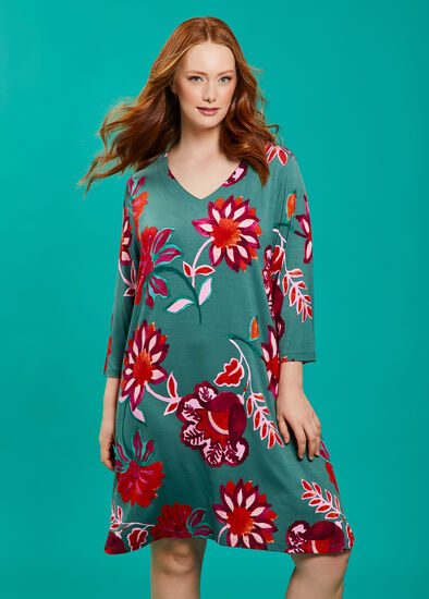 Plus Size Bamboo Flower Bloom Nightie