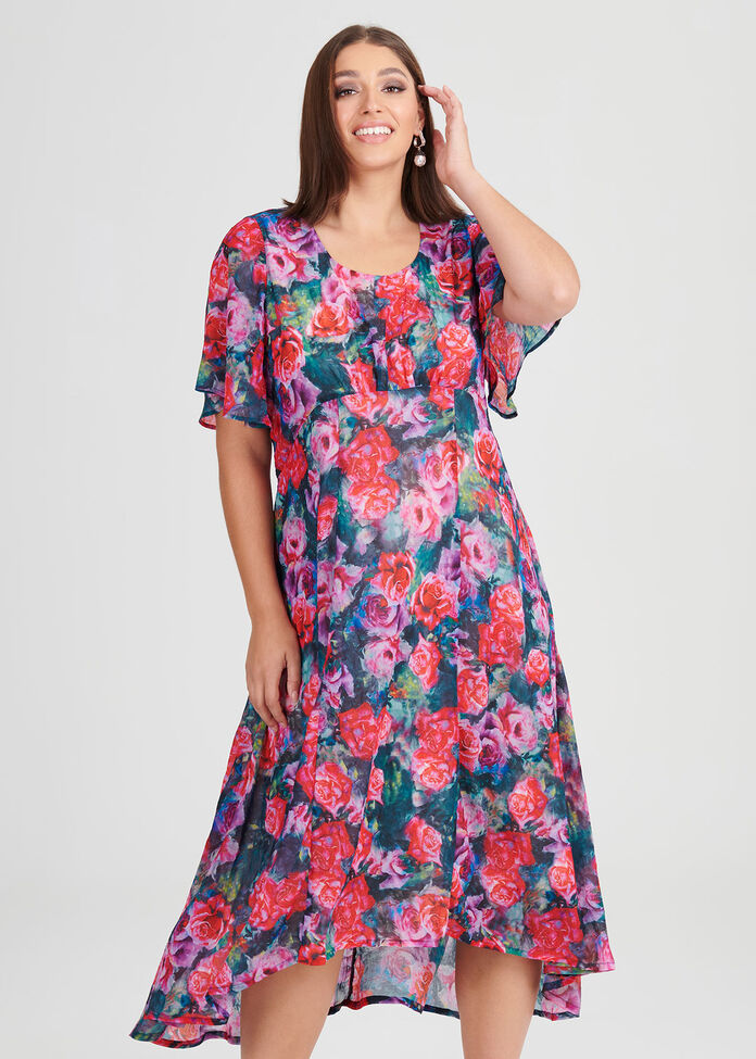 Shop Plus Size Regal Bouquet Dress in Multi | Sizes 12-30 | Taking Shape AU
