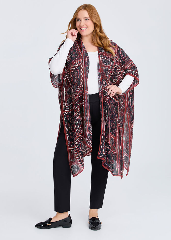 Tribal Patchwork Cape, , hi-res