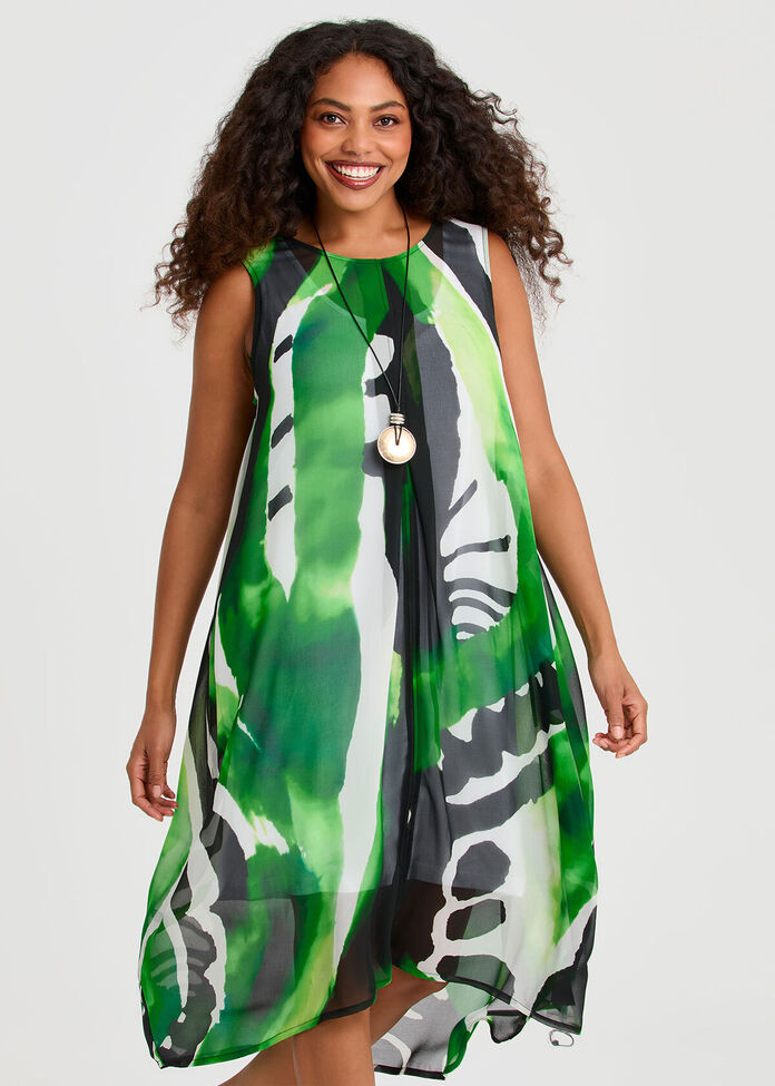 Chiffon Summer Spritz Dress, , hi-res