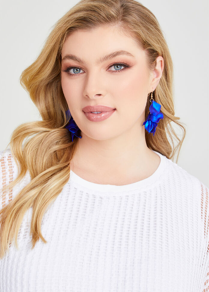 Petal Drop Earrings, , hi-res