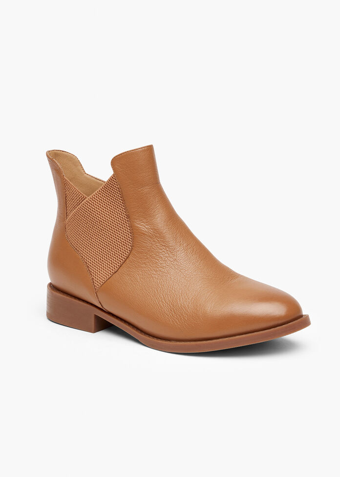 Orthotic Leather Ankle Boot, , hi-res