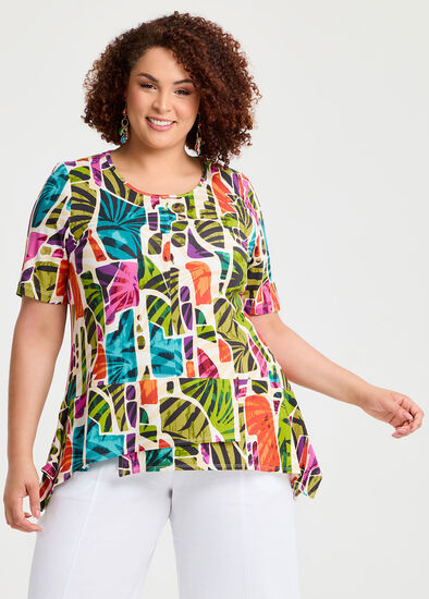 Plus Size Natural Shadows Top